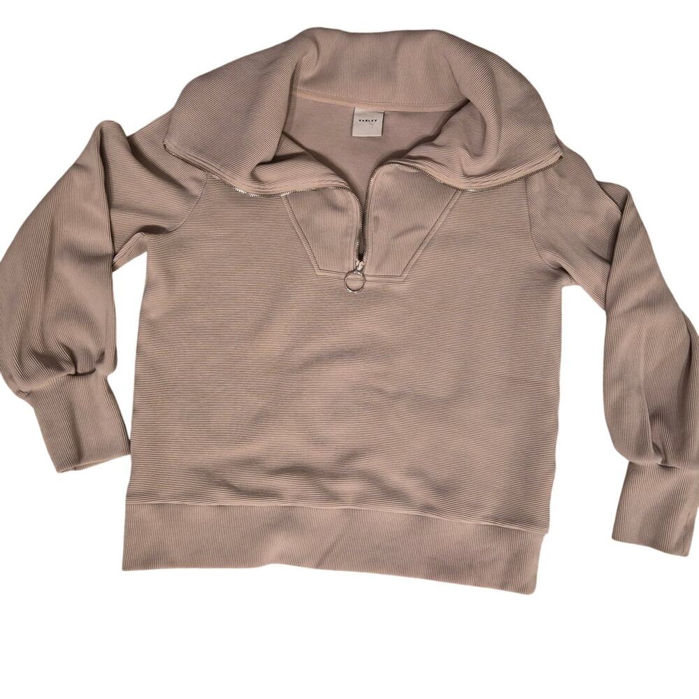 Varley Vine Half Zip Jacket in Mushroom Pink - Picture 3 of 9